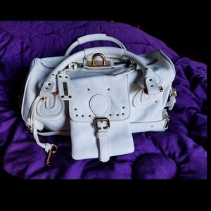 Chloe Paddington White Calf leather Handbag